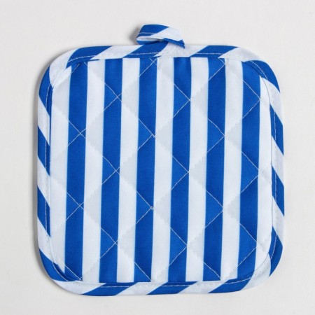 Kitchen set of shares. Color blue take 17x17 cm, mittens 26x16 cm, 100% p/e-3