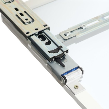 Sleep mirror in a wardrobe on rails, 90 x 35cm, black-5