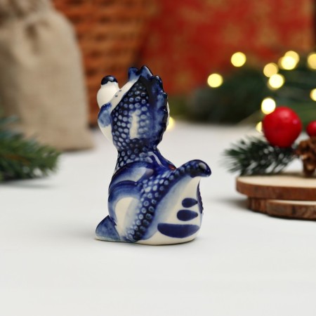 Souvenir "Dragon Danila", 8 x 9cm, gzhel-2