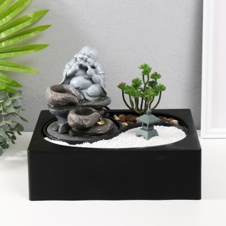 The desktop fountain from the network, backlight "Hothee on the Stones" 29x21x22 cm-1