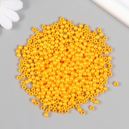 A set of beads "Pearls" d 4 mm, 250 grams, orange