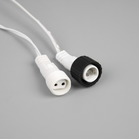 Garland “thread” 10 m, IP44, UMS, white thread, 100 LED, white glow, flickering all LEDs, 24 V-2