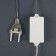 Garland "icicles" melting 0.3 m, IP44, transparent thread, 18 LED, white glow, overflows, 220 V