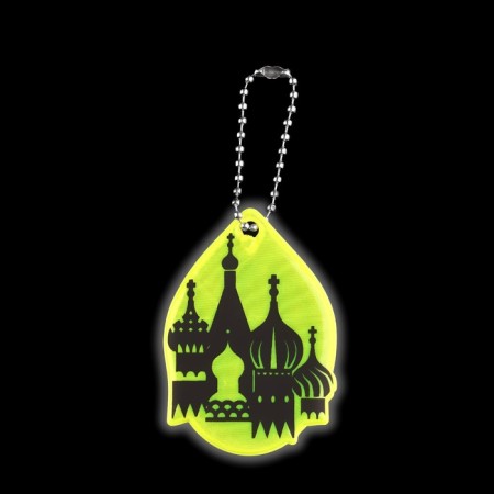 The reflective element "Cathedral", bilateral, 6.2 × 4.3 cm, color mix-3