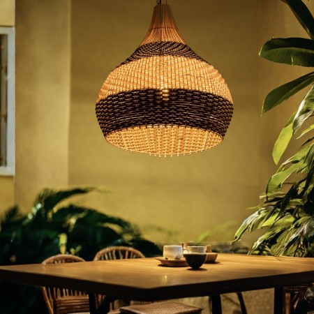 Ceiling Lamp from Rotan "Yudi" 1x120W, E27, 50x50x60 cm