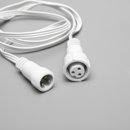 Extension cord for garlands UMS, 3W, 100 cm, white thread, 220 V-1