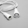Extension cord for garlands UMS, 3W, 100 cm, white thread, 220 V