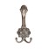 Hook furniture tundra TKT005, three -rod, copper