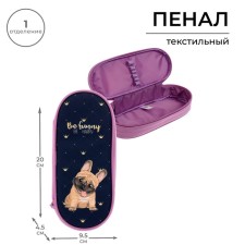 Penal-footwood 95 x 205 x 45 mm, soft, textile, calligrata, PMK 27-20 elastic band on the valve, 