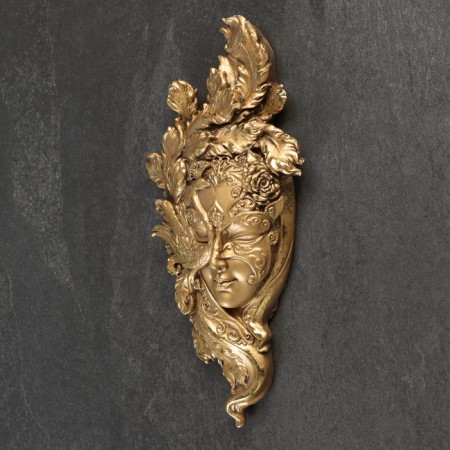 Suspended decor "Venetian mask No. 2" 32.5x16cm, bronze-2
