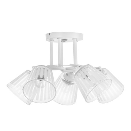 Vanessa chandelier 5x60W E27 white 45x45x27cm-4