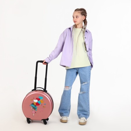 Baby suitcase 28 L (XS), Happyant, Lightning Department, Pink Color-7