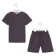 Set for a boy (shirt, shorts) minku: Cotton Collection color gray, height 134