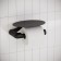 Holder for IDDIS toilet paper, with a shelf, matte black, stainless steel