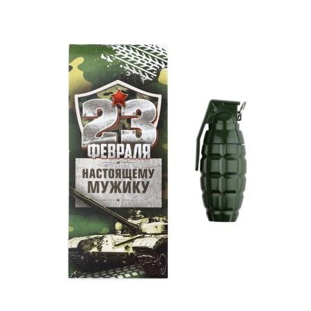 Set "February 23. Happy Defender of the Fatherland Day", notebook 16 sheet A7 and pen-1