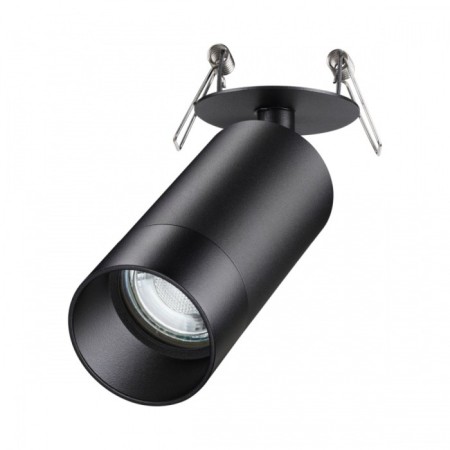 Lamp built -in Novotech. SLIM, 9W, GU10, 155x60x60 mm, black color