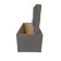 Puff with a lid and weighting, 800 × 400 × 420 mm, Bahama mitch, Steel color