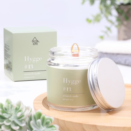 Aromatic candle "Hygge" #13 citrus yuza, soy wax, in a jar, 90 g-6