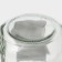 Bank Glass Daulay "Lavender", 450 ml, 10 × 7.5 × 13 cm, with a handle, a lid and a tube