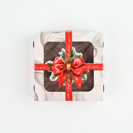 Box for sweets "Best Gift", 10.5 x 10.5 x 3.5 cm, New Year-2