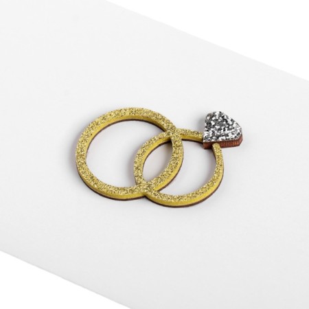 Money envelope "Universal" manual work, rings, 18x9 cm-3