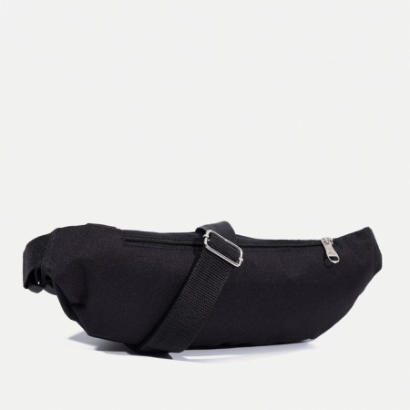 Lightning waist bag, 2 outer pockets, black color-2