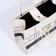 Female bag, lightning tout, white color
