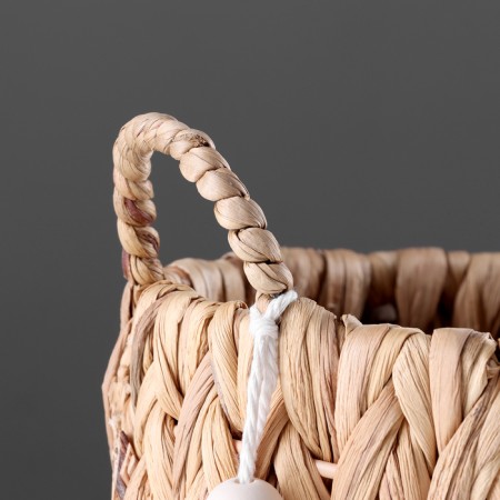 Storage basket with handles "Bali", D250 S250 B250, natural-2