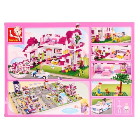 Block constructor for girls Pink Dream "County Villa", 726 details-4