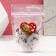 Bath salt with rose petals, 150 g, pure happiness