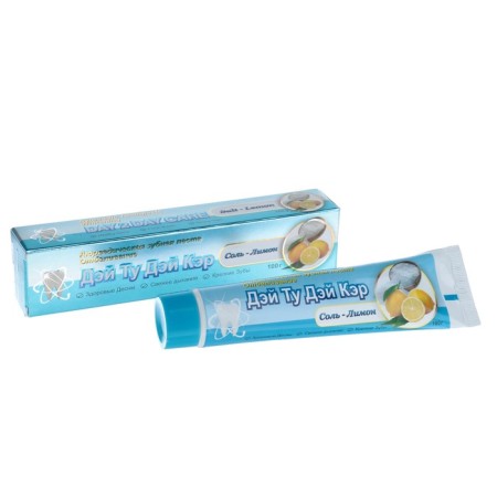 Ayurvedic toothpaste "Day Tu Day Car", bleaching, salt lemon, 100 g
