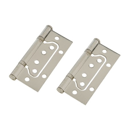 Tundra butter-bearing, 100x70x2.0 mm, universal, without insertion, matte nickel, 2 pcs.
