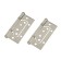 Tundra butter-bearing, 100x70x2.0 mm, universal, without insertion, matte nickel, 2 pcs.