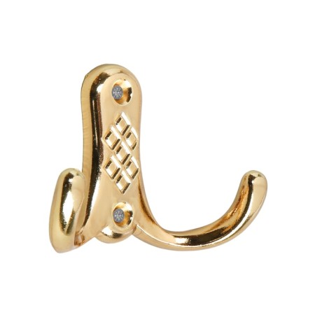 Hook furniture tundra TKD024, two -rod, gold