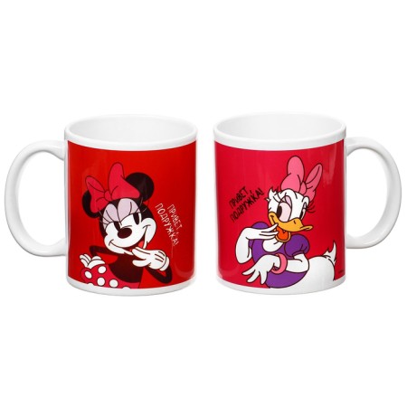 Set of paired mugs, 320 ml "girlfriends", Mickey and friends-2