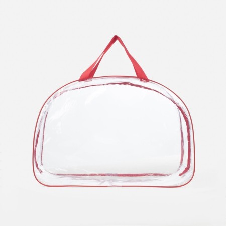 Lightning bag, transparent/red color-1