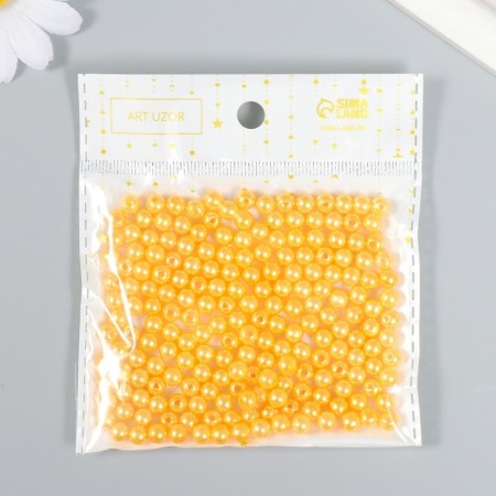 Beads for creativity plastic "Amber" set 200 pcs d = 0.6 cm-4