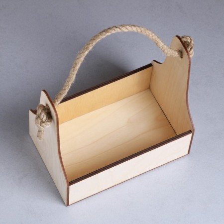 Kashpo wooden 20 × 12.5 × 20 cm stella mono, pen High, natural give beautifully-2