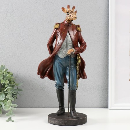 Souvenir Polystone "English Chargie-Zhiraffe in Red Camisole" 15.5x12x35 cm