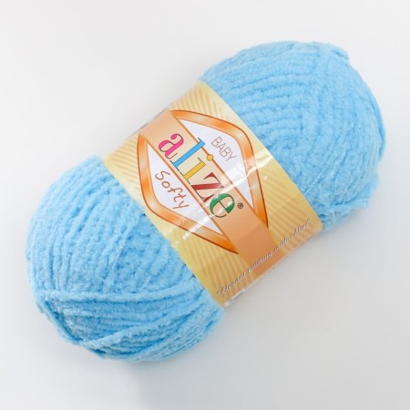 Yarn "Softy" 100% micropoliester 115m/50g (364 sea wave)-1