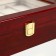 Casket Wood for the clock 10 departments "Red-brown" varnish 8x26x20 cm
