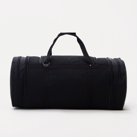 Road bag on a zipper, with an increase, 4 outer pockets, long belt color black-1