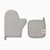 Set of kitchen. Ethel Kitchen, col. Light gray, mittens-seizure 18x29 cm, birch 19x19 cm,