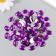 Decor for creativity Plastic "Rhinel Obv. Dark violet" set of 150 pcs 1x1.4 cm