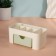 Organizer for storage, 6 sections, with a box, 21 × 10.5 × 9 cm, beige/green color