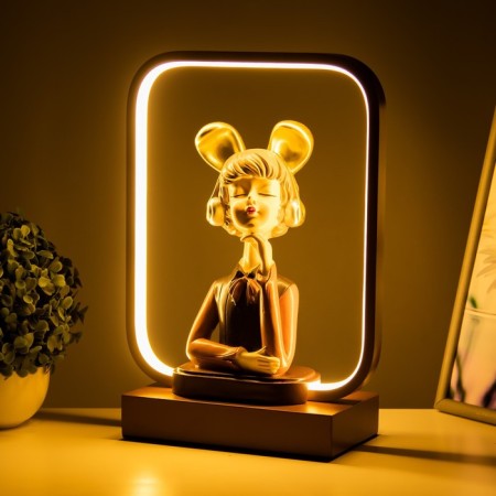 Highlight "Girl in Headphones" LED 15W brown 24x10x34 cm Risalux-2