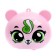 Electronic clock "Coquette", pink color