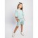 Children's jump (T-shirt, shorts), height 92-98 cm, mint color