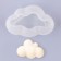 Mold "Cloud", silicone, 8 × 5 × 3.5 cm