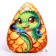 Soft toy "Snake in the Egg", for the New Year
